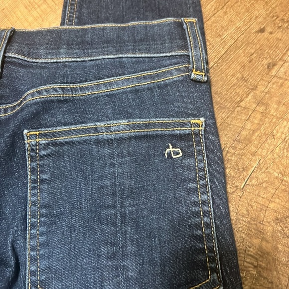 Rag & Bone 10 Inch Ankle Skinny Jeans Raw Hem  Size 25 - Picture 6 of 9